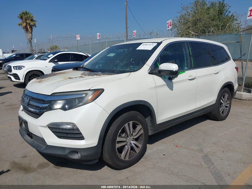 Vin: 5fnyf5h33jb009310, lot: 46586680, honda pilot ex 20182