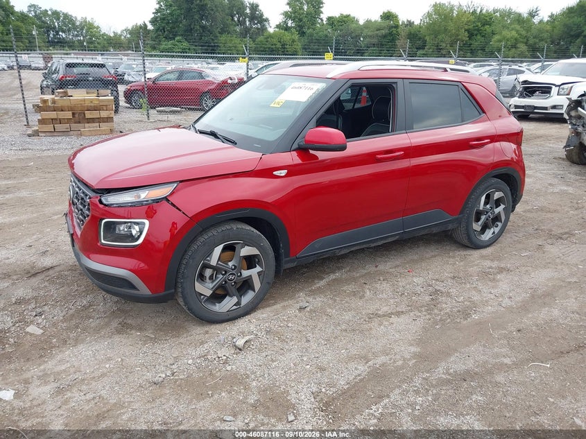 Vin: kmhrc8a34nu202907, lot: 46586723, hyundai venue limited 20222