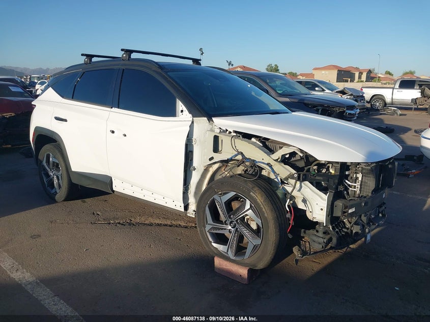 2022 Hyundai Tucson Hybrid Limited, Правый перёд, IAAI, VIN KM8JECA14NU033867