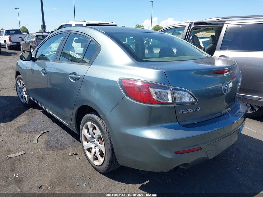 Vin: jm1bl1tg7d1743043, lot: 46586752, mazda mazda3 i sv 20133