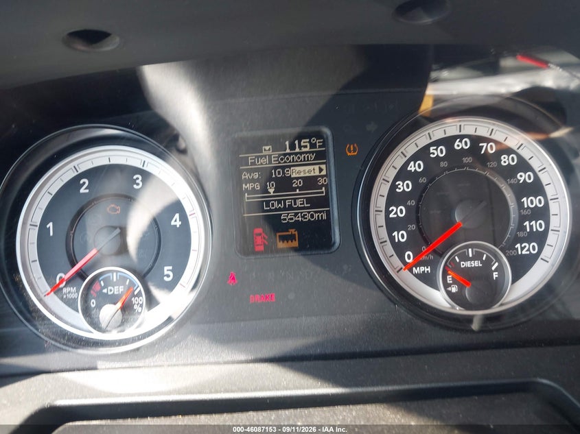 RAM 2500 2015 VIN 3C6UR5CL1FG592319