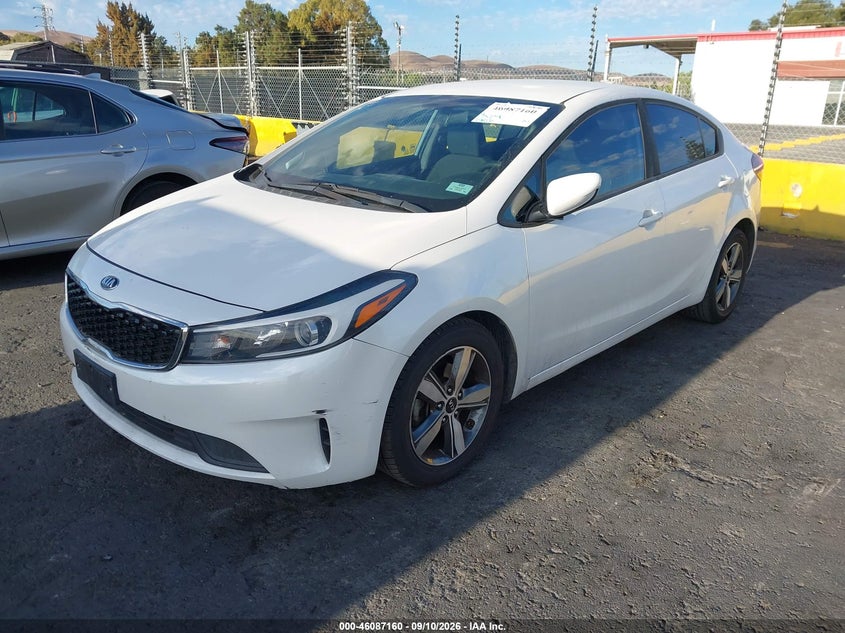 Vin: 3kpfl4a77je222063, lot: 46586767, kia forte lx 20182