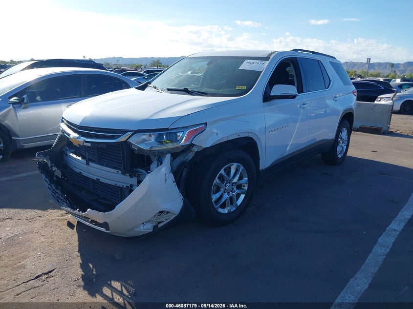Vin: 1gnergkw9kj218660, lot: 46586786, chevrolet traverse 1lt 20192