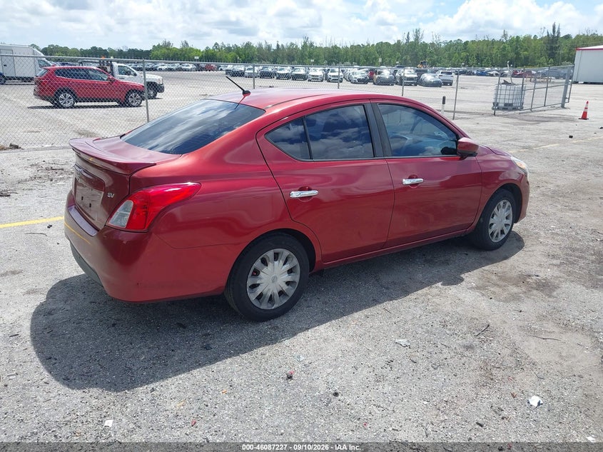 Vin: 3n1cn7ap4hl817122, lot: 46586834, nissan versa 1.6 sv 20174
