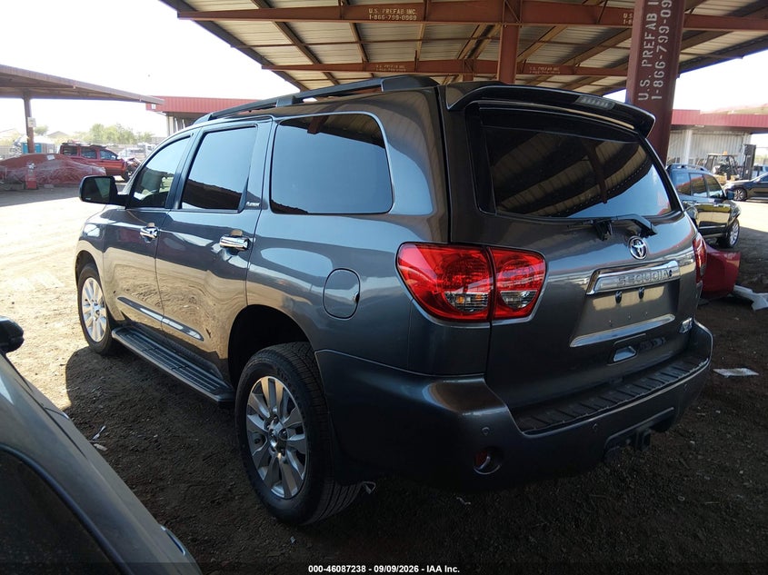 Vin: 5tdyy5g1xes051338, lot: 46586845, toyota sequoia platinum 5.7l v8 20143