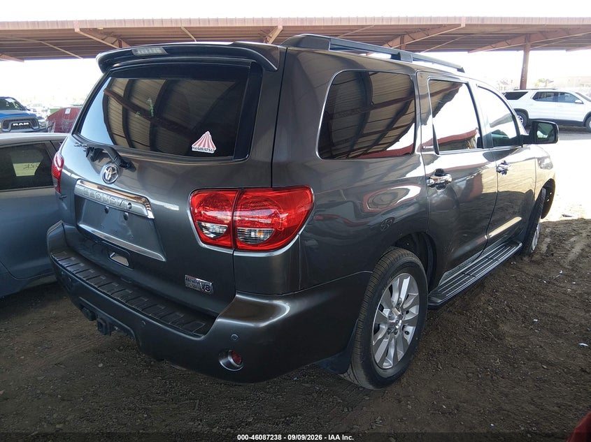 Vin: 5tdyy5g1xes051338, lot: 46586845, toyota sequoia platinum 5.7l v8 20144