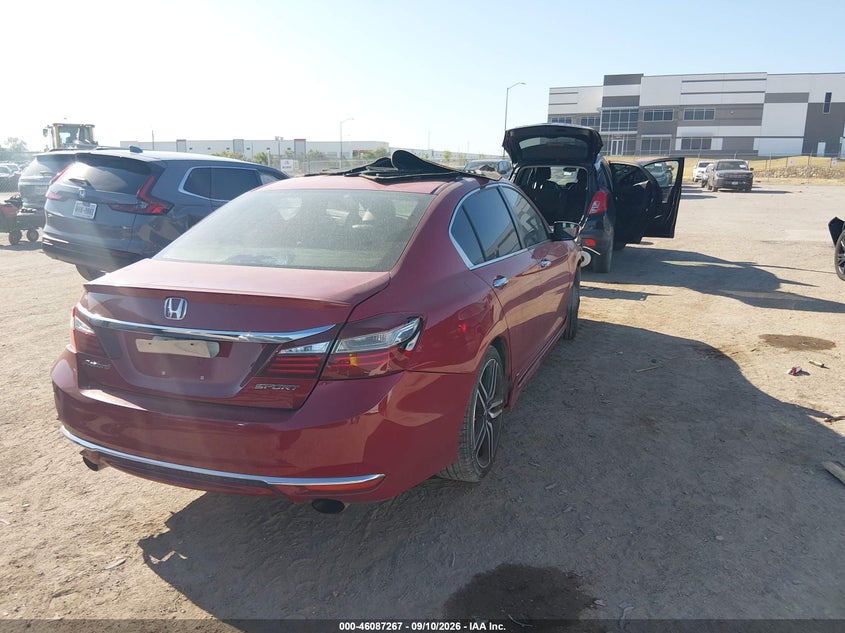 Vin: 1hgcr2f50ga099233, lot: 46586874, honda accord sport 20164