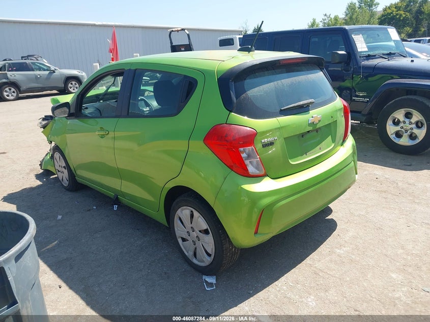 Vin: kl8cb6sa7gc611595, lot: 46586891, chevrolet spark ls cvt 20163