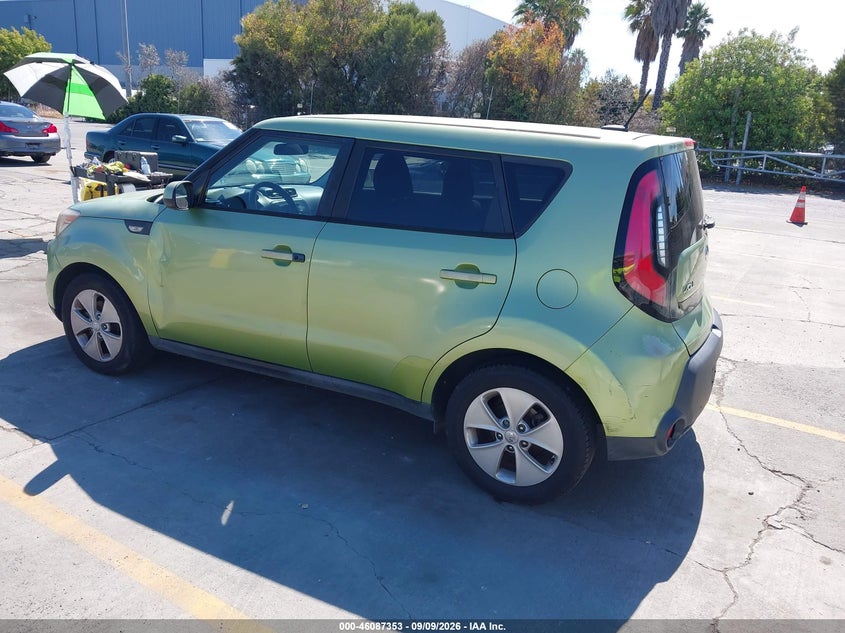 Vin: kndjn2a21e7721590, lot: 46586959, kia soul 20143