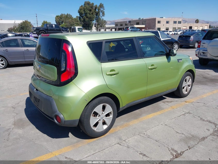 Vin: kndjn2a21e7721590, lot: 46586959, kia soul 20144