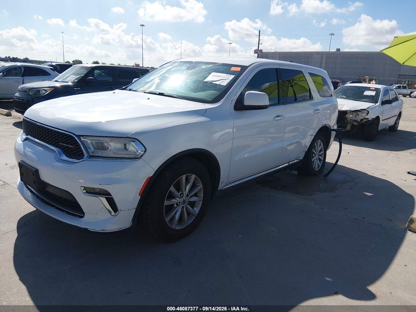 Vin: 1c4rdhag6mc760833, lot: 46586984, dodge durango sxt rwd 20212