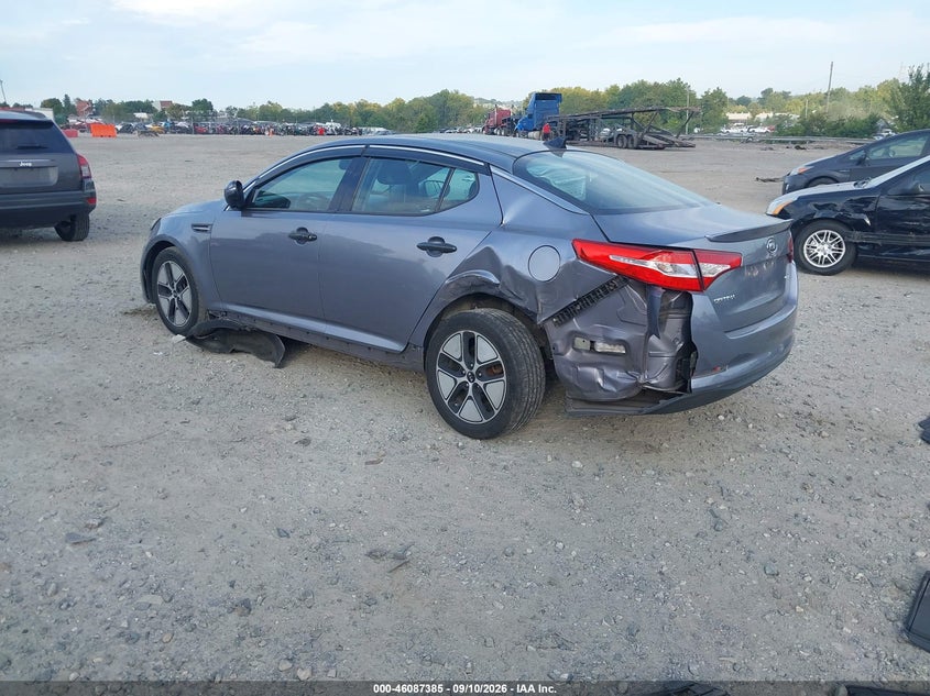 Vin: knagm4ad2b5000449, lot: 46586992, kia optima hybrid 20113