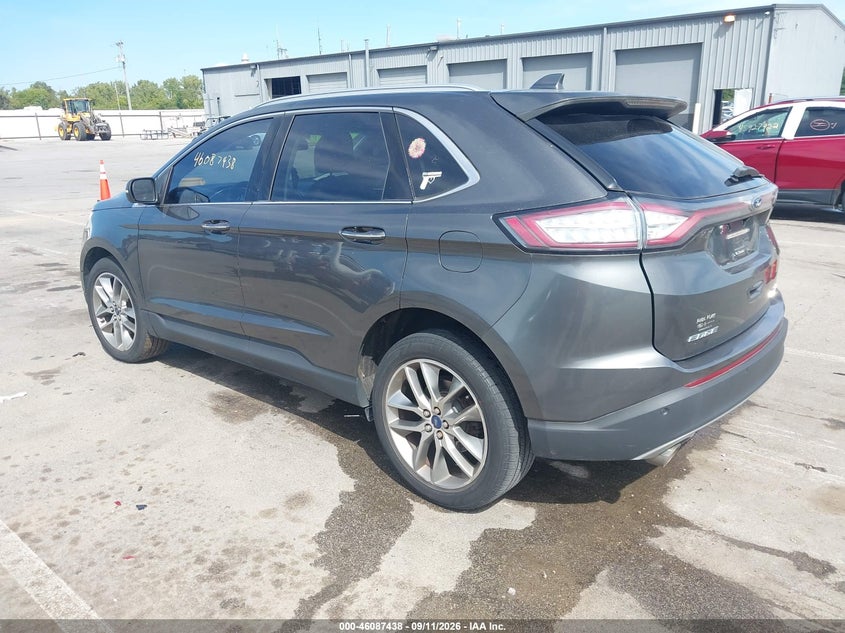 Vin: 2fmtk4k83fbb12182, lot: 46587045, ford edge titanium 20153