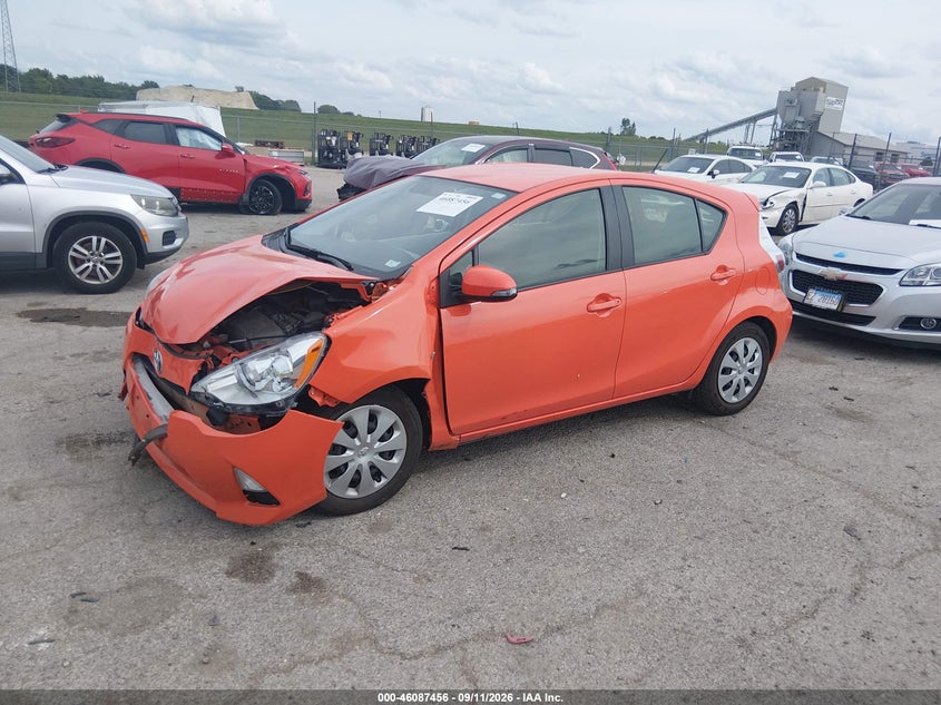 Vin: jtdkdtb36c1029569, lot: 46587063, toyota prius c three 20122