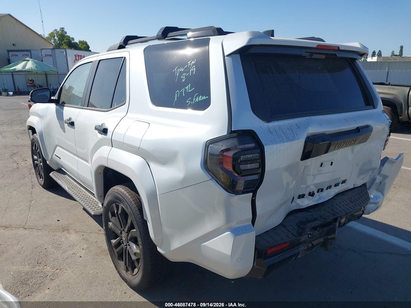 Vin: jtevb5brxt5045586, lot: 46587085, toyota 4runner limited/platinum/trd pro/trailhunter/trd off road/trd off road premium 20263