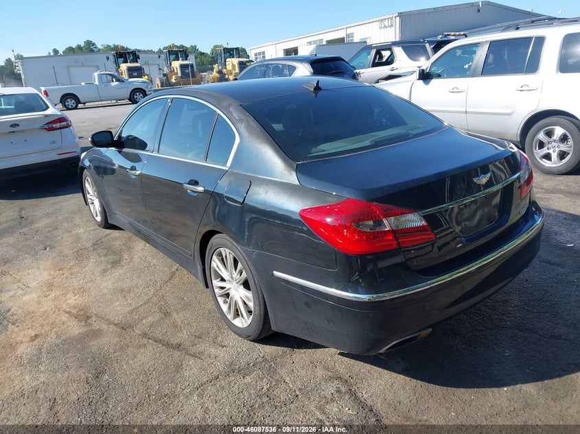 Vin: kmhgc4dd4eu263386, lot: 46587143, hyundai genesis 3.8 20143