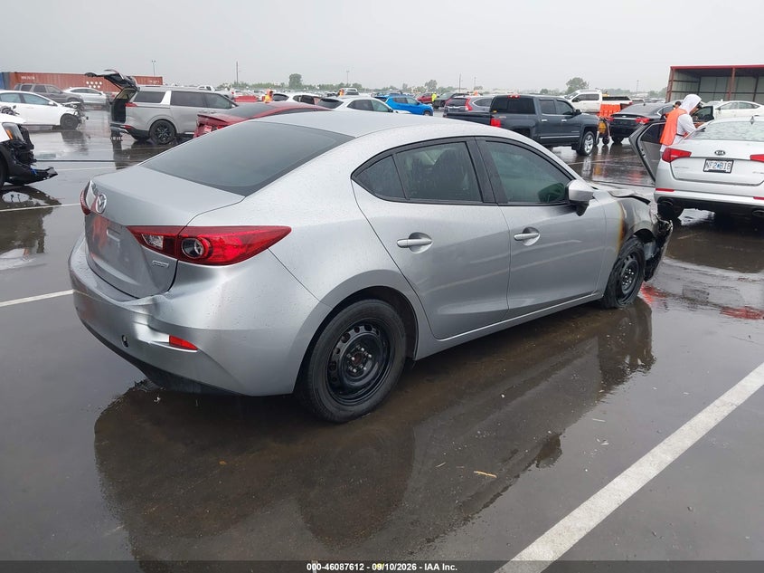 Vin: jm1bm1t70g1315199, lot: 46587219, mazda mazda3 i sport 20164