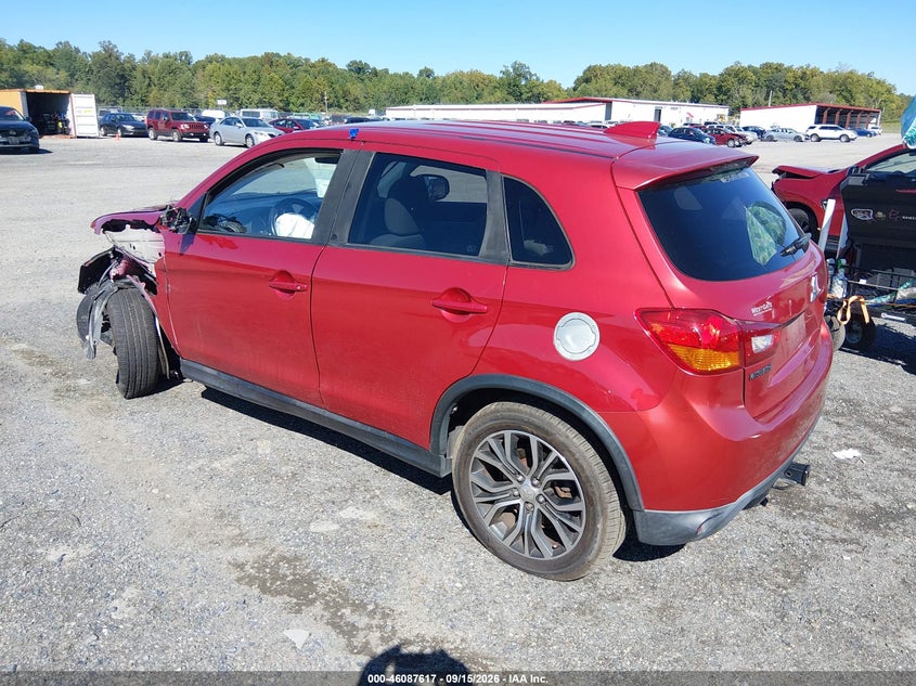 Vin: ja4ar3auxhz059104, lot: 46587224, mitsubishi outlander sport 2.0 le 20173