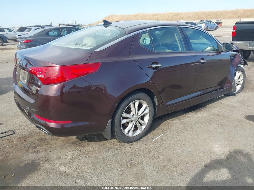 Vin: 5xxgn4a74dg105356, lot: 46587305, kia optima ex 20134