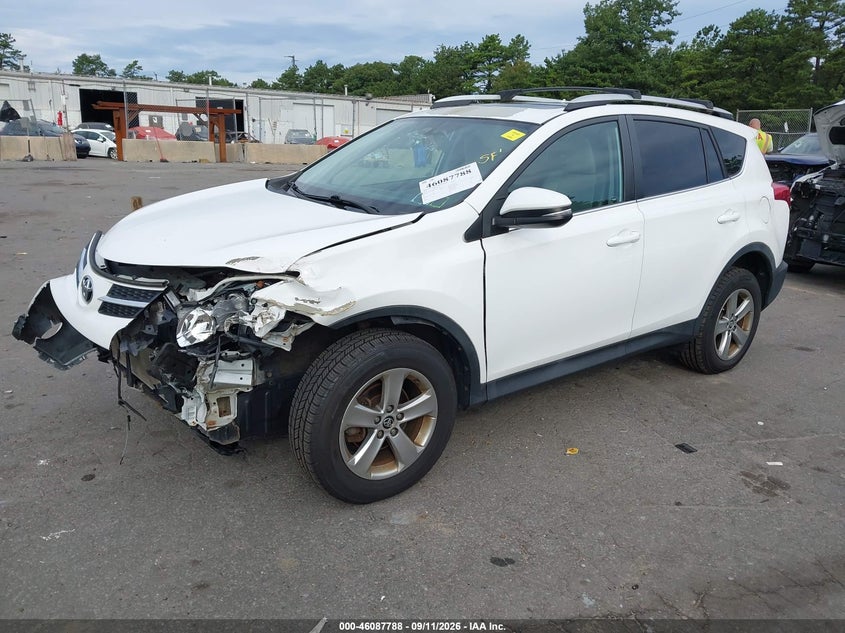 Vin: 2t3rfrev9fw372214, lot: 46587395, toyota rav4 xle 20152