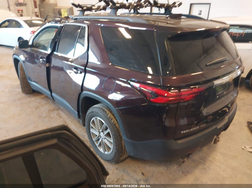 Vin: 1gnevgkwxnj184499, lot: 46587472, chevrolet traverse awd lt cloth 20223