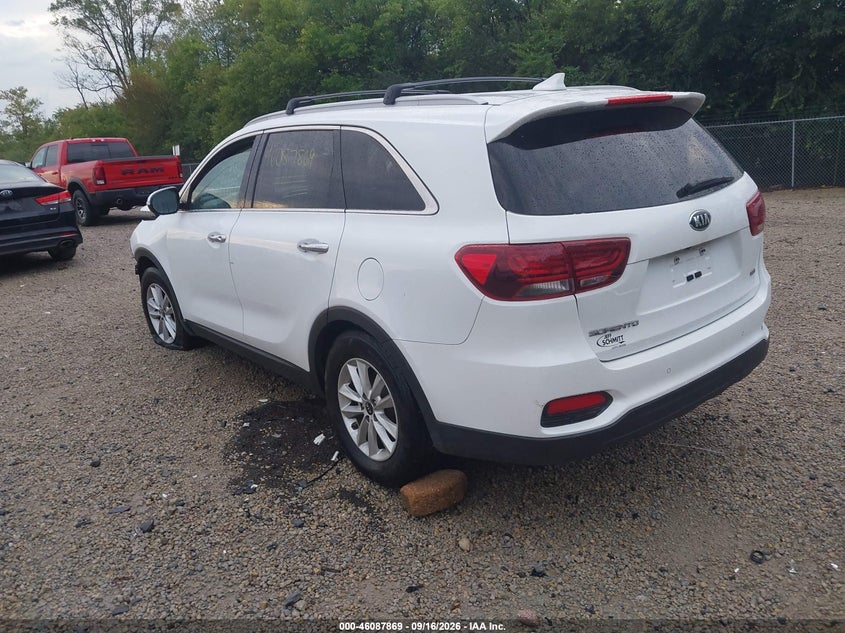 Vin: 5xypg4a35kg457670, lot: 46587476, kia sorento 2.4l lx 20193