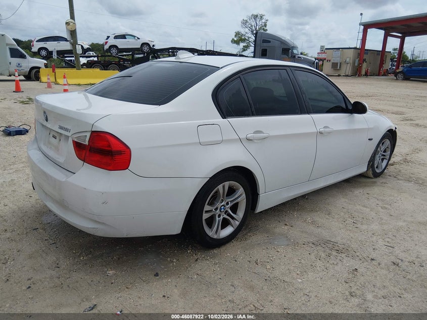 BMW 328I 2008 VIN WBAVA37548NL52029
