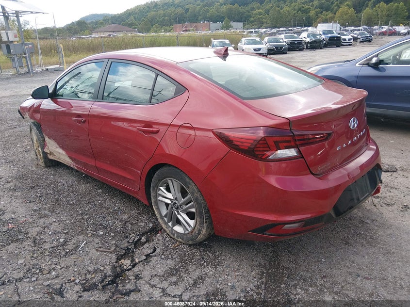 Vin: kmhd84lf6ku817451, lot: 46587531, hyundai elantra sel 20193