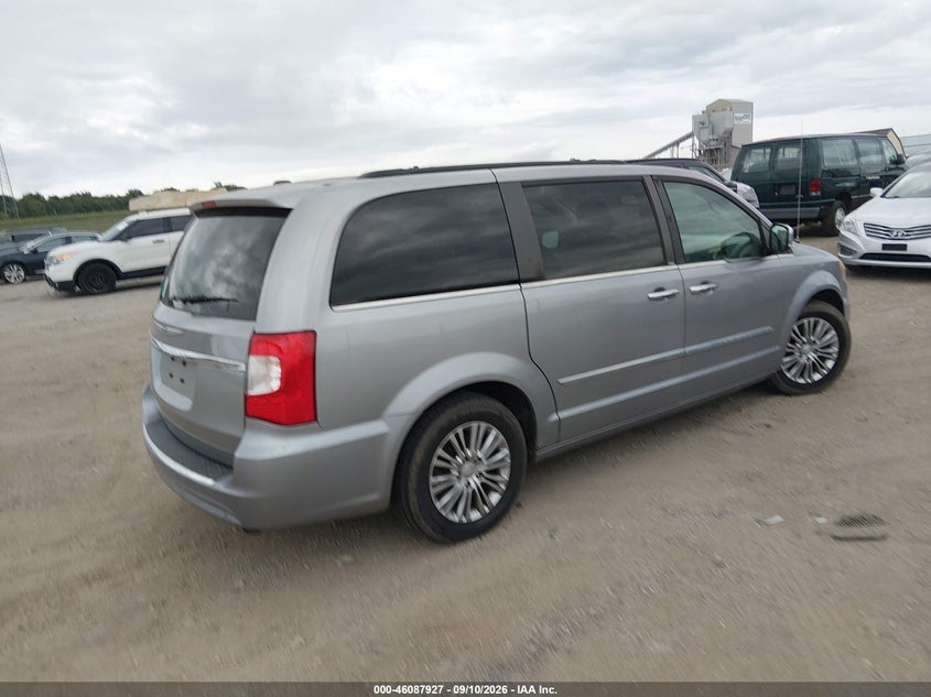 Vin: 2c4rc1cgxdr753639, lot: 46587534, chrysler town & country touring-l 20134