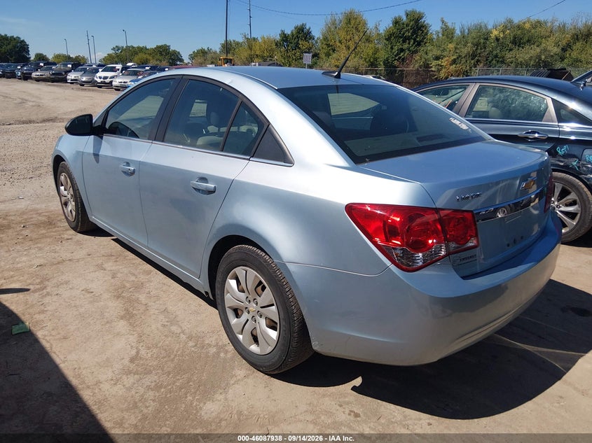 Vin: 1g1pc5sh4c7271671, lot: 46587544, chevrolet cruze ls 20123