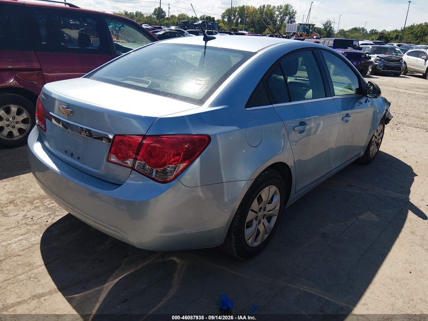 Vin: 1g1pc5sh4c7271671, lot: 46587544, chevrolet cruze ls 20124