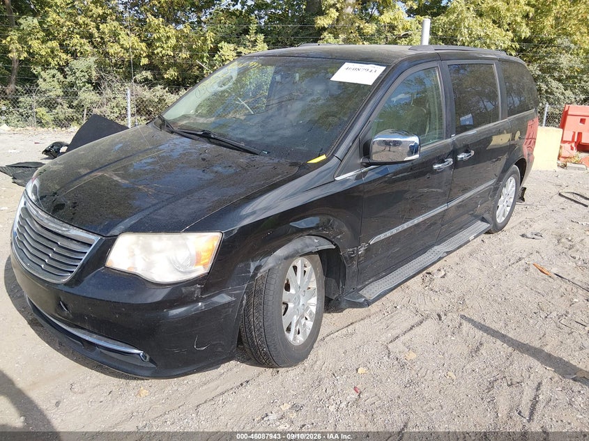 Vin: 2c4rc1cg7dr597169, lot: 46587550, chrysler town & country touring-l 20132