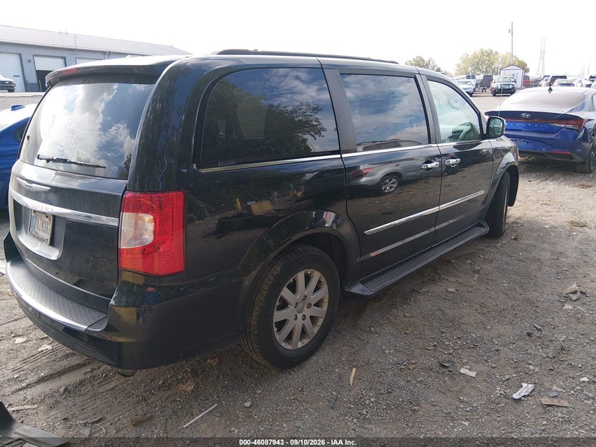 Vin: 2c4rc1cg7dr597169, lot: 46587550, chrysler town & country touring-l 20134