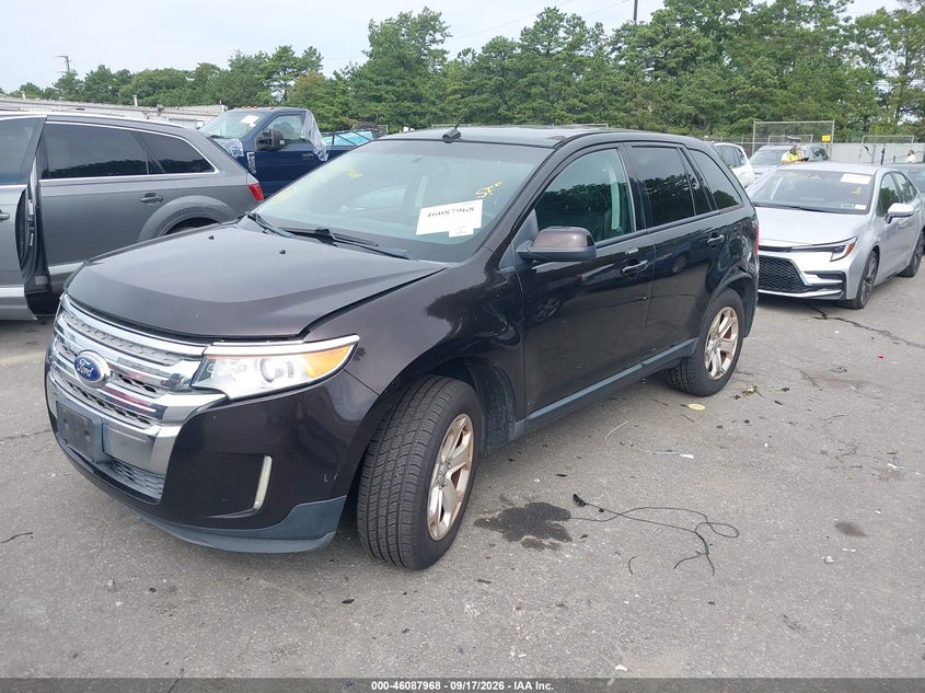 Vin: 2fmdk4jc2dbc24771, lot: 46587575, ford edge sel 20132