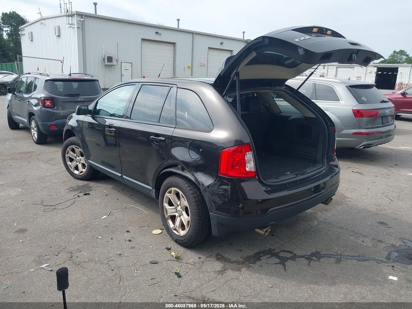 Vin: 2fmdk4jc2dbc24771, lot: 46587575, ford edge sel 20133