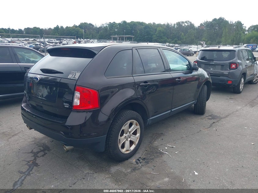 Vin: 2fmdk4jc2dbc24771, lot: 46587575, ford edge sel 20134