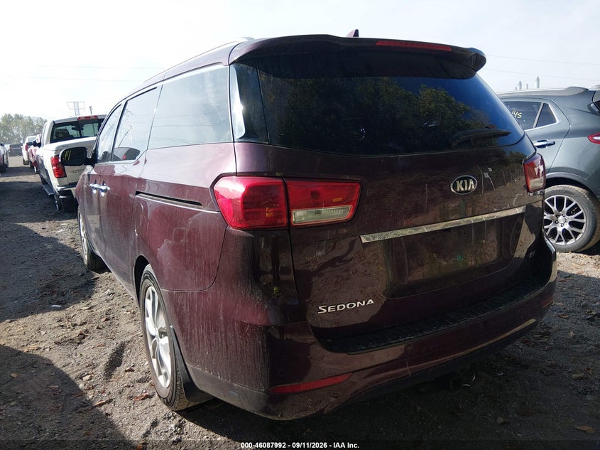 Vin: kndmc5c10f6059372, lot: 46587600, kia sedona ex 20153