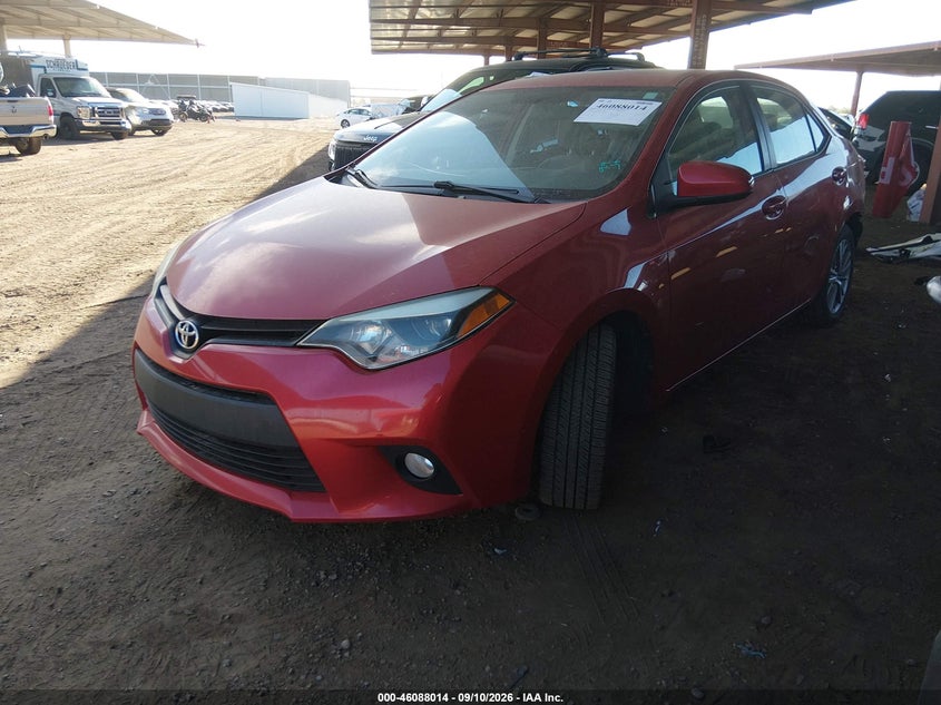 2014 Toyota Corolla, Rear, IAAI, VIN 5YFBURHE9EP054511 — photo 2