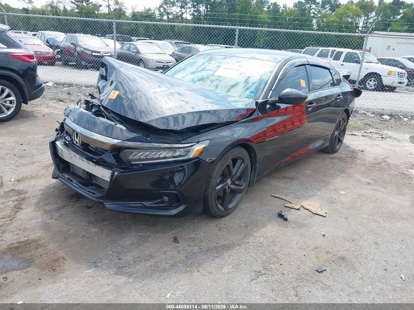 Vin: 1hgcv1f44na069176, lot: 46587720, honda accord sport special edition 20222