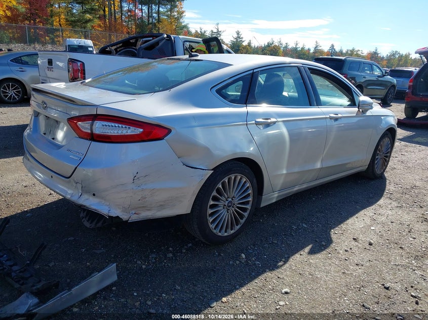 Vin: 3fa6p0k91gr369855, lot: 46587726, ford fusion titanium 20164