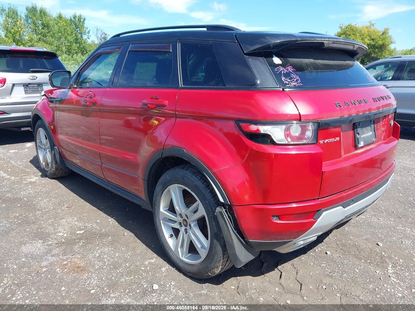 Vin: salvt2bg3dh714711, lot: 46587771, land rover range rover evoque pure 20133