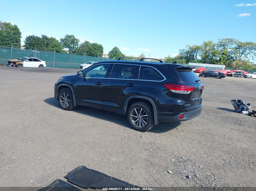 Vin: 5tdjzrfh2ks617881, lot: 46587778, toyota highlander xle 20193