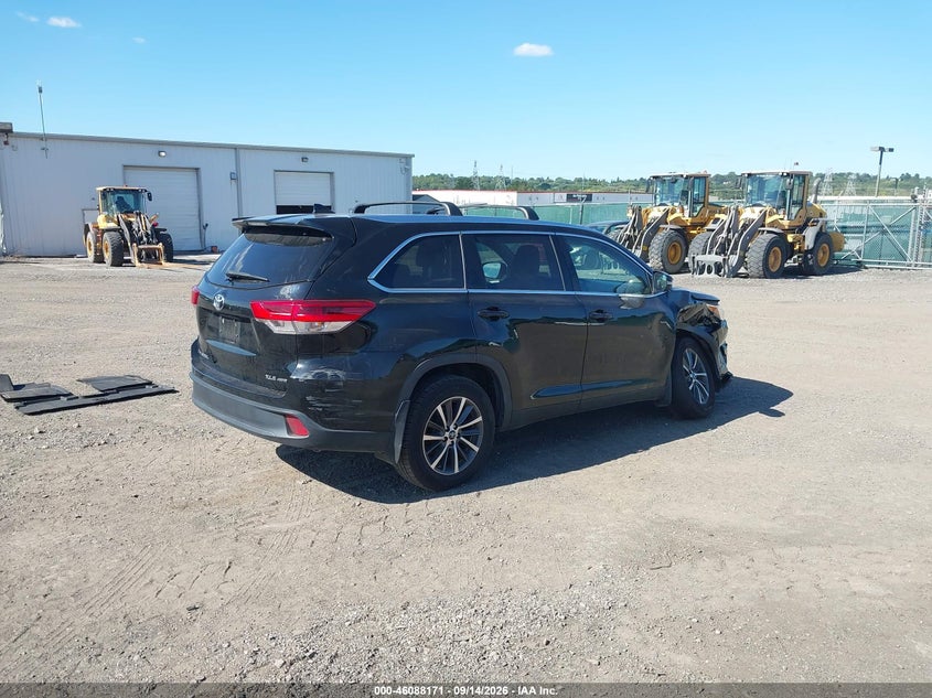 Vin: 5tdjzrfh2ks617881, lot: 46587778, toyota highlander xle 20194