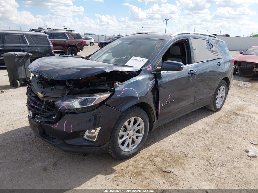 2018 Chevrolet Equinox, Удар спереди, IAAI, VIN 3GNAXLEU8JS621114 — фото 2