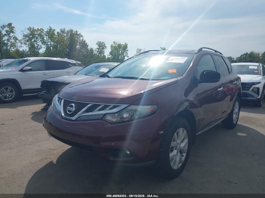 Vin: jn8az1mw4bw158103, lot: 46587910, nissan murano sl 20112