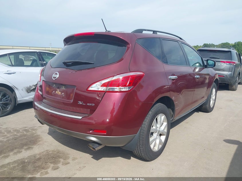 Vin: jn8az1mw4bw158103, lot: 46587910, nissan murano sl 20114
