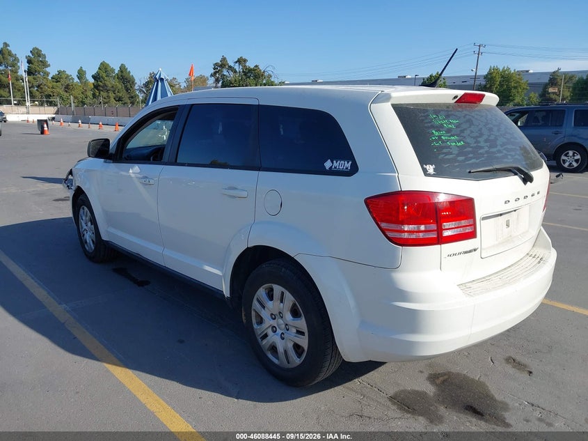 Vin: 3c4pdcab3et226984, lot: 46588052, dodge journey american value pkg 20143