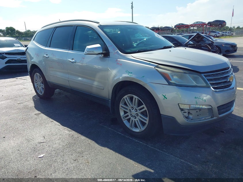 2015 Chevrolet Traverse Lt, Удар сзади, IAAI, VIN 1GNKRGKD1FJ287348