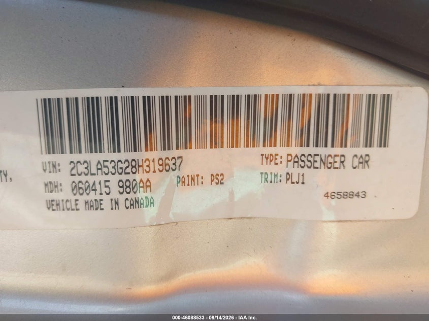 2008 CHRYSLER 300 TOURING · Фото 9