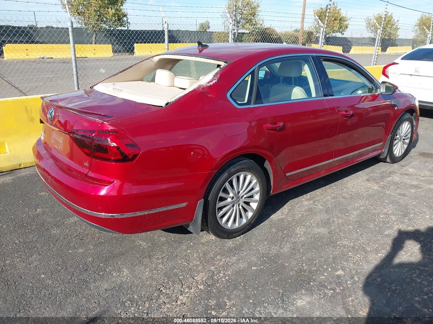 Vin: 1vwbt7a38hc024068, lot: 46588159, volkswagen passat 1.8t se 20174